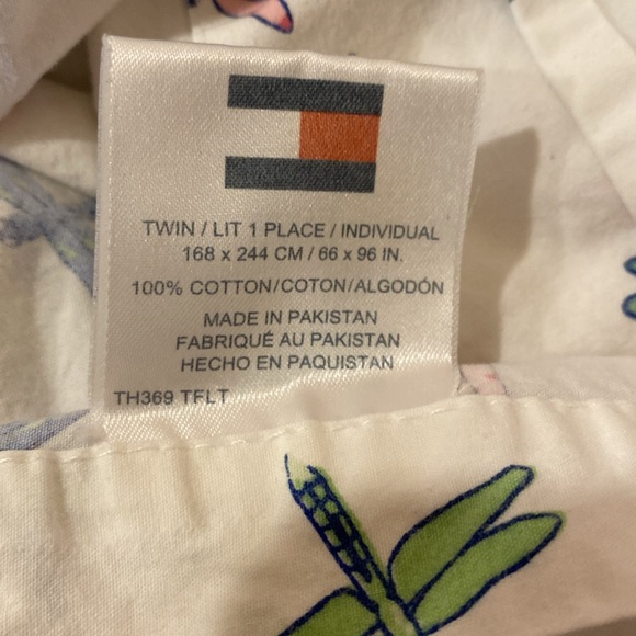Vintage Tommy Hilfiger firefly 5-piece twin sheet set - Picture 2 of 5